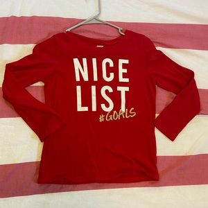 OshKosh Christmas shirt size 10/12